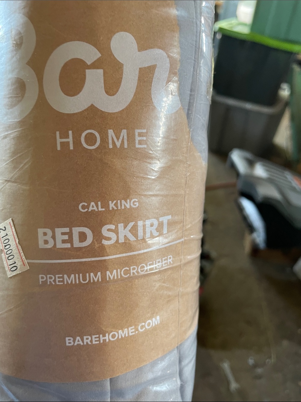 Cal King Bed Skirt in Light Gray - Premium Microfiber